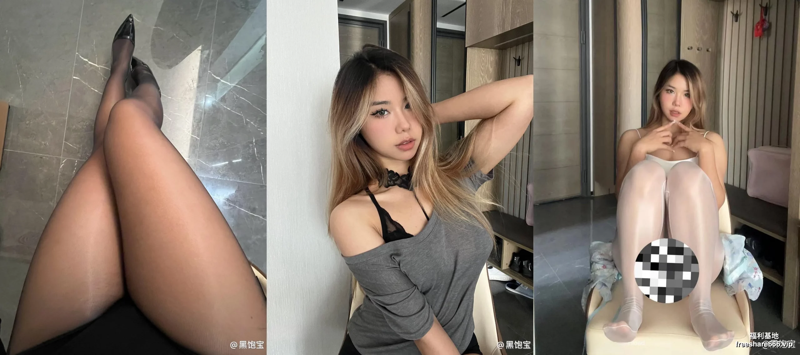 抖音百万粉网红黑饱宝大尺度付费合集16G