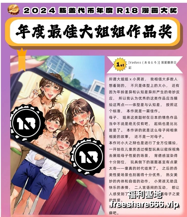 微博原前新瓶盖代币整理年度最佳漫画本子排名 年度纯爱 大雷 年度BBW 大姐姐 大车等2024年汉化合集6708P/18.9G