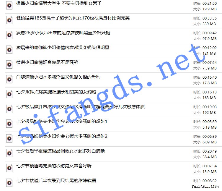 酒店公寓七夕合集门缝偷听偷录淫叫40V/1.08G