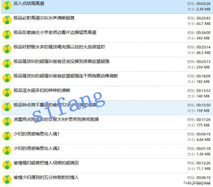 重磅10月国庆档酒店民宿高清偷听录音38V/1.37G