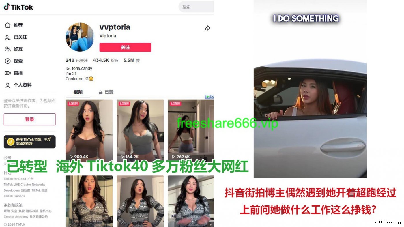 Onlyfans-38绝版首发华裔Tiktok网红Viptoria付费大尺度5.6G