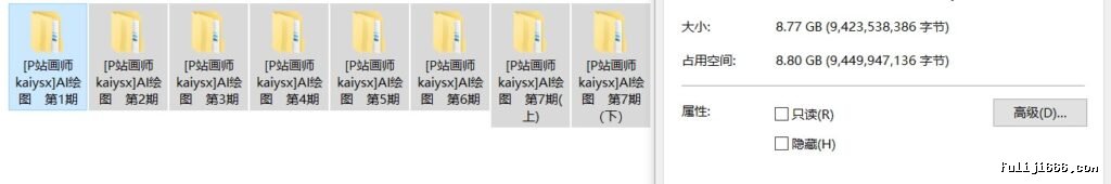 P站画师kaiysx AI绘图1-7期图包合集8.77G